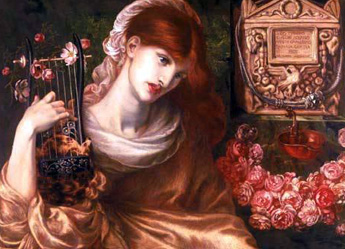 Dante Gabriel Rossetti 'Roman Widow' - particolare -